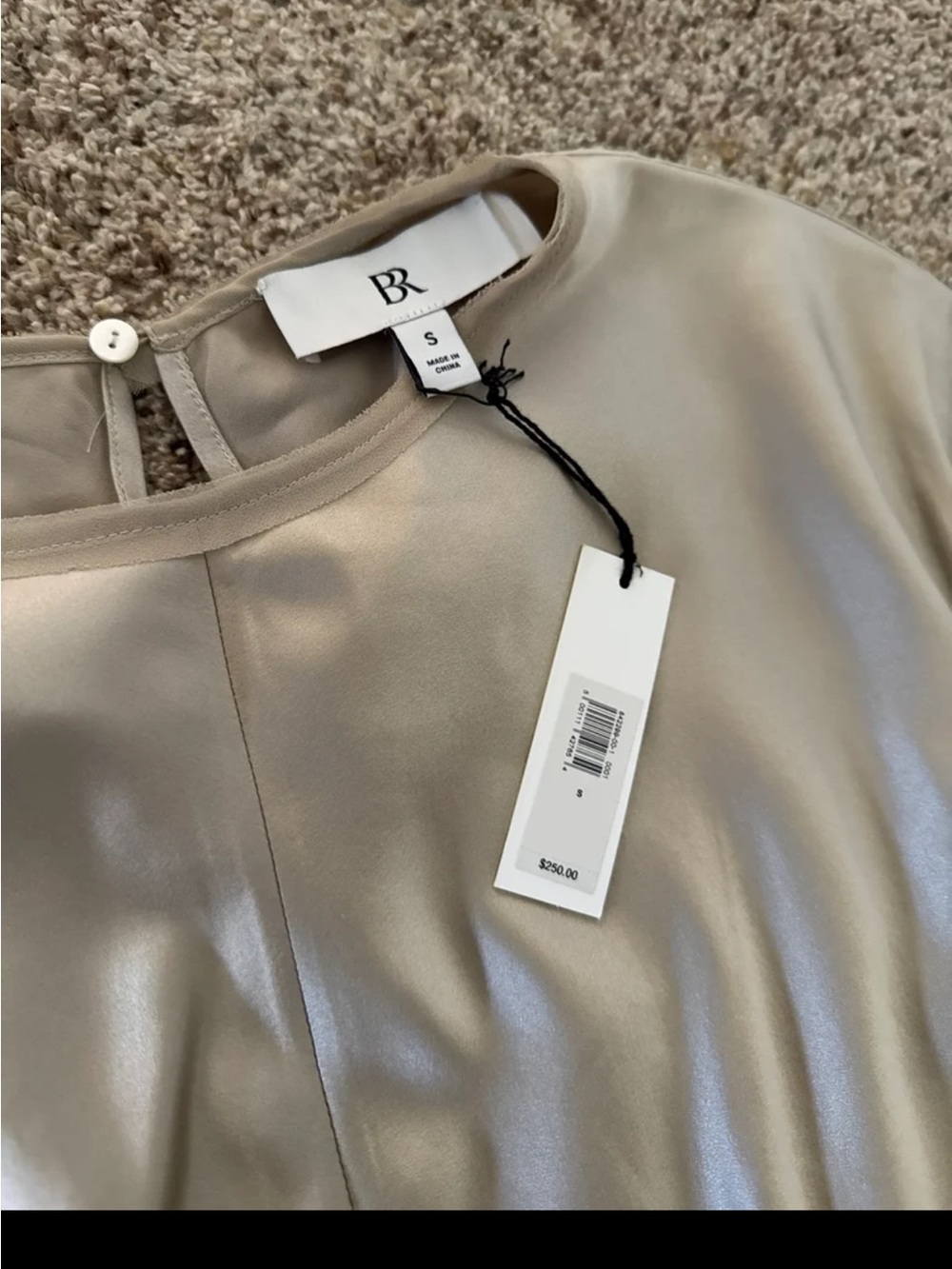 NWT BANANA REPUBLIC CLAUDETTE SILK MIDI DRESS SIZE SMALL - Picture 9 of 12